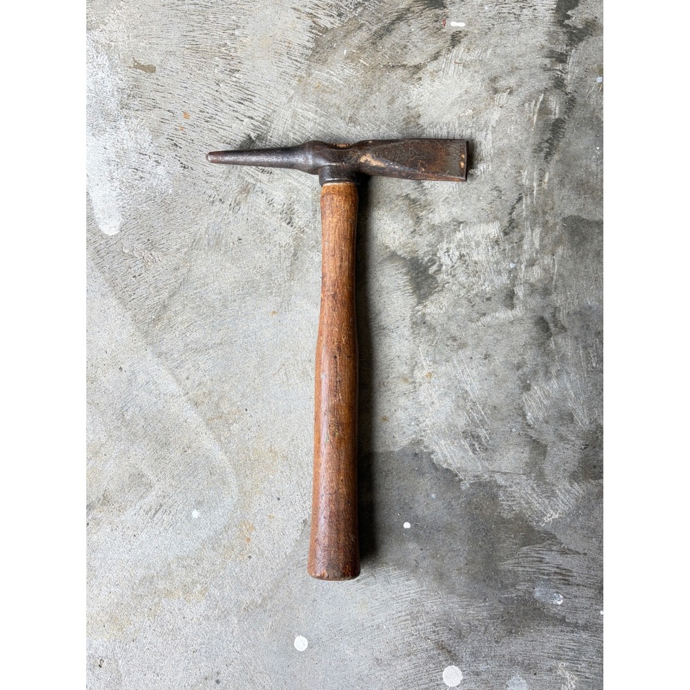 Vintage Straight Peen Blacksmith Hammer Forging Tool Mich USA MK Marking